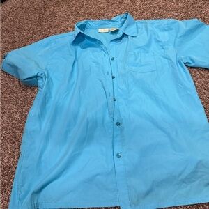 🥓Bobbie Brooks Vibrant Blue Casual Button Down Shirt